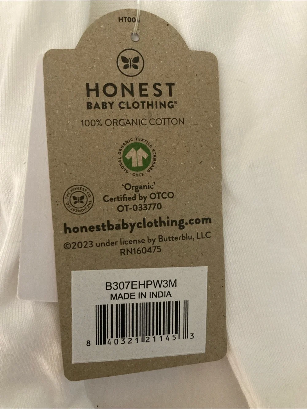 The Honest Company White Long-Sleeve Baby Wrap Bodysuits - 2-Pack